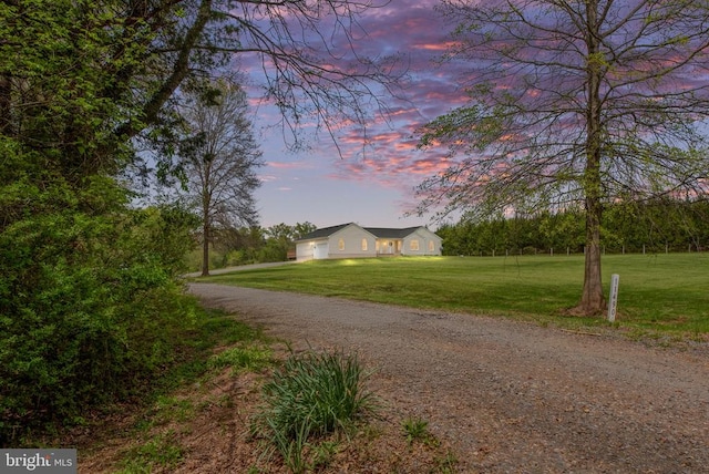  - view of dirt / gravel driveway
