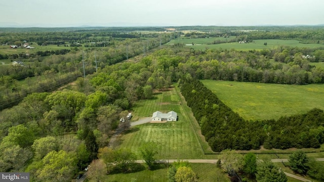  - aerial overview of property's location with rural landscape