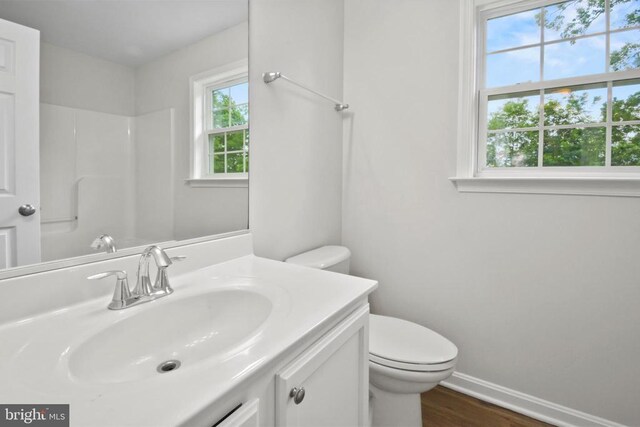 2042 Mourning Dove Dr, Locust Grove, VA 22508 - half bath with wood finished floors and toilet