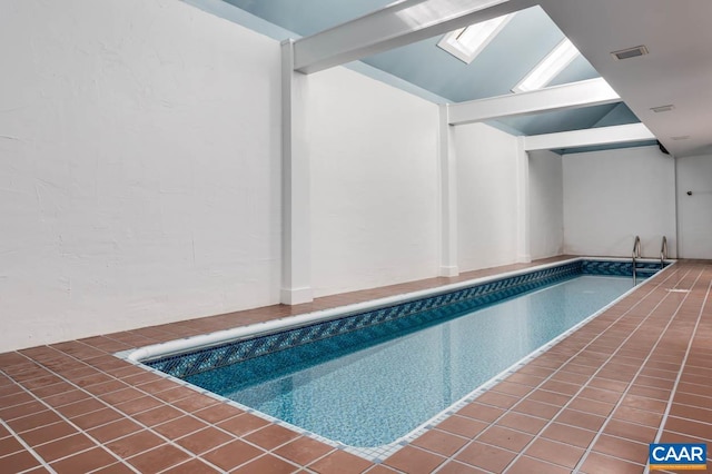 3 Old Mill Rd, Warm Springs, VA 24484 - view of swimming pool featuring a skylight