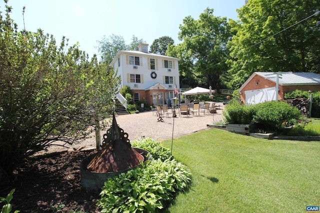 325 Union Run, Lexington, VA 24450 - view of grassy yard featuring a patio area and stairway
