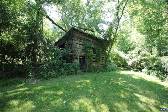 325 Union Run, Lexington, VA 24450 - view of grassy yard with a forest view
