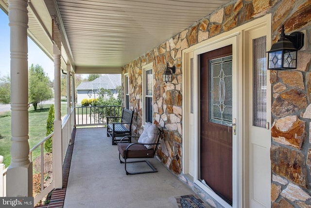 11911 Smoketree Blvd, Fredericksburg, VA 22407 - view of patio featuring a porch