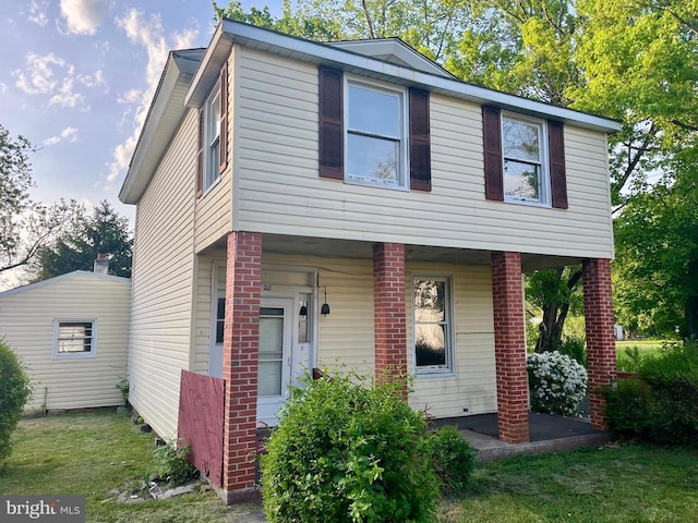 120 Charles St, Gordonsville, VA 22942 - view of front of home featuring a front lawn and a porch