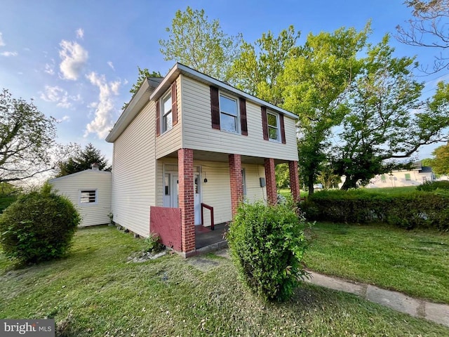 120 Charles St, Gordonsville, VA 22942 - view of front of house with a front lawn