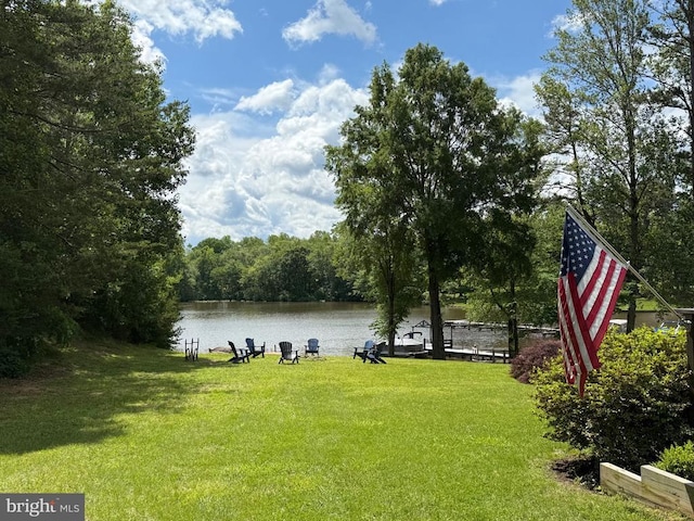 198 Miltons Ln, Louisa, VA 23093 - view of grassy yard with a water view