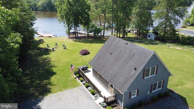 198 Miltons Ln, Louisa, VA 23093 - view from above of property featuring a large body of water