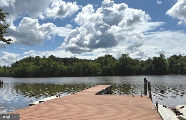 198 Miltons Ln, Louisa, VA 23093 - dock area featuring a water view and a wooded view