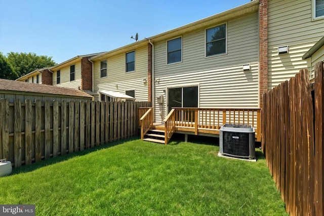 7637 Wankoma Dr, Remington, VA 22734 - rear view of property with a wooden deck and a fenced backyard