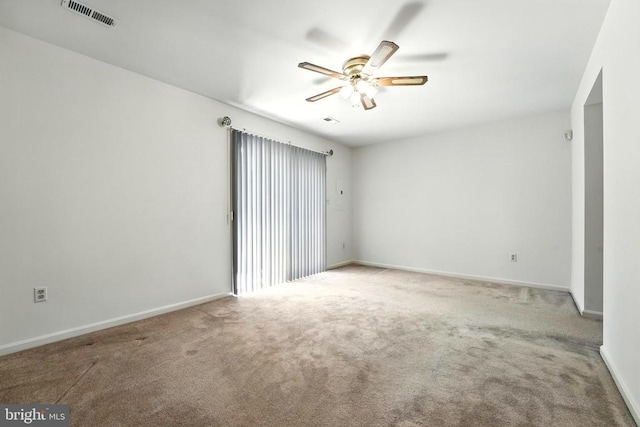 7637 Wankoma Dr, Remington, VA 22734 - carpeted empty room featuring ceiling fan and baseboards