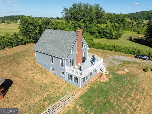 32 Old Hollow Rd, Sperryville, VA 22740 - bird's eye view featuring a forest view