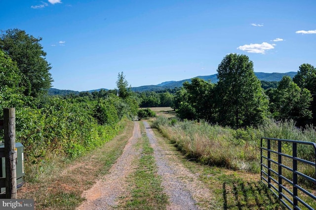 32 Old Hollow Rd, Sperryville, VA 22740 - view of street featuring a gated entry and a mountain view