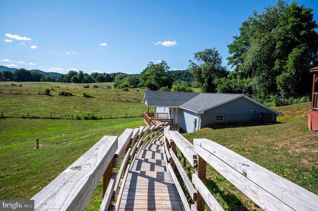 32 Old Hollow Rd, Sperryville, VA 22740 - exterior space featuring a rural view and a yard