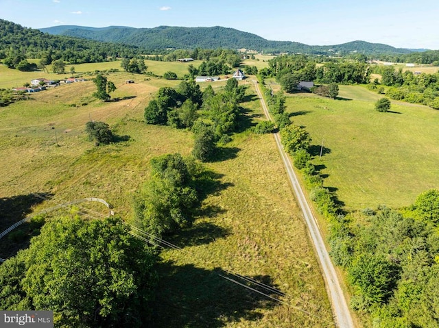 32 Old Hollow Rd, Sperryville, VA 22740 - drone / aerial view featuring a mountain view and a rural view