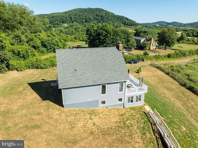 32 Old Hollow Rd, Sperryville, VA 22740 - bird's eye view with a forest view and a mountain view