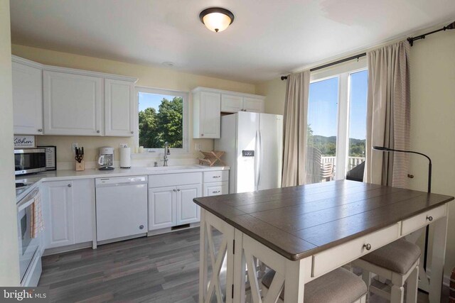 32 Old Hollow Rd, Sperryville, VA 22740 - kitchen featuring a sink, stainless steel appliances, a wealth of natural light, and white cabinetry
