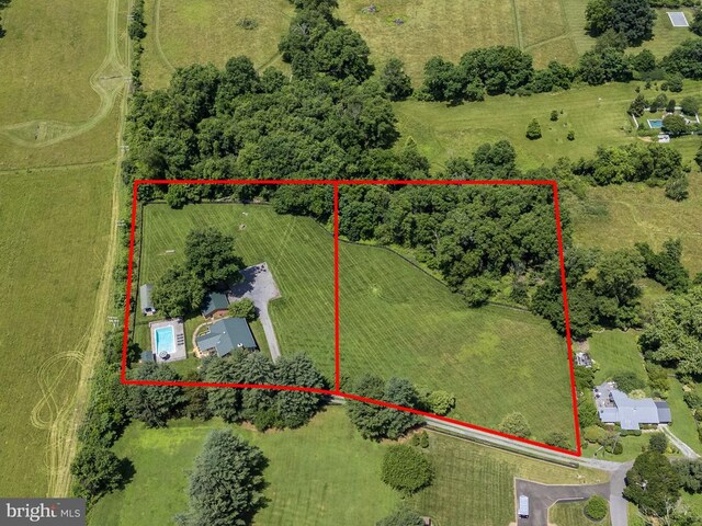  - overview of rural landscape with property boundaries highlighted