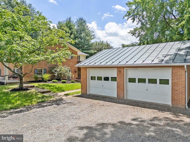  - view of detached garage