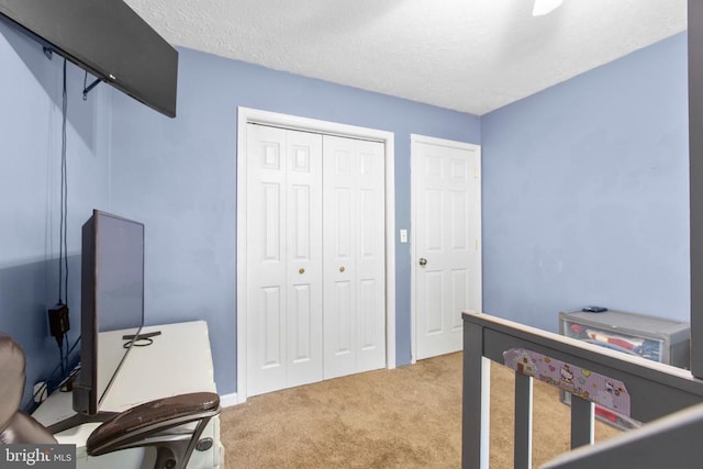 103 Patrick Henry Ct, Locust Grove, VA 22508 - carpeted home office with a textured ceiling