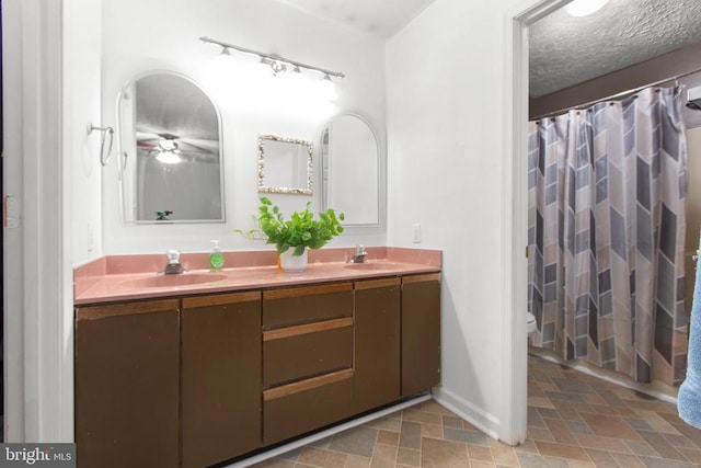 103 Patrick Henry Ct, Locust Grove, VA 22508 - bathroom featuring double vanity and curtained shower