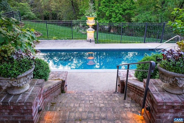 325 Farmington Dr, Charlottesville, VA 22901 - view of pool with a wooded view