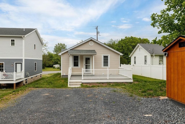 238 Charlotte Ave N, Waynesboro, VA 22980 - view of front of home featuring fence and a wooden deck
