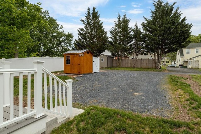 238 Charlotte Ave N, Waynesboro, VA 22980 - fenced backyard with a storage unit, an outbuilding, and gravel driveway