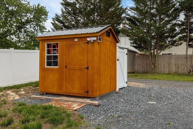 238 Charlotte Ave N, Waynesboro, VA 22980 - view of shed with a fenced backyard