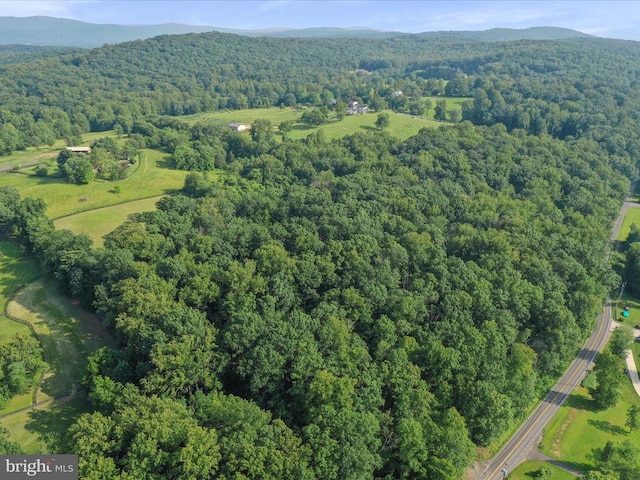  - aerial overview of property's location featuring a forest and mountains
