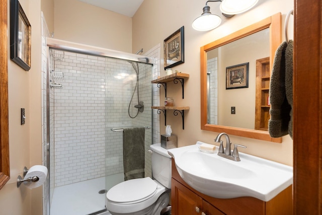 27 Black Walnut Ln, Nellysford, VA 22958 - full bath with vanity, toilet, and a stall shower