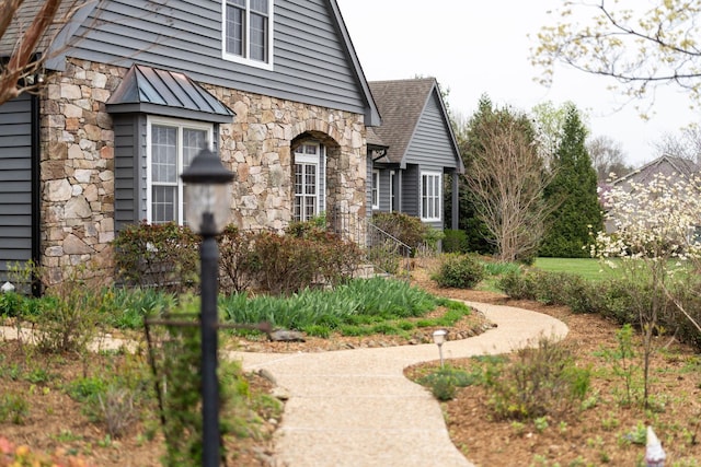 27 Black Walnut Ln, Nellysford, VA 22958 - view of side of property featuring stone siding