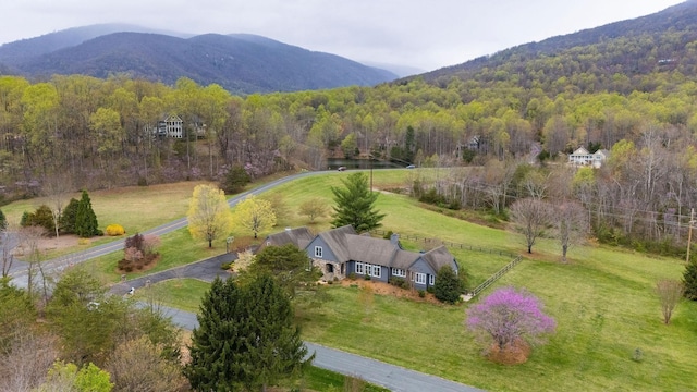 27 Black Walnut Ln, Nellysford, VA 22958 - overview of rural landscape with a heavily wooded area and mountains