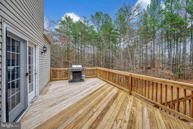 9920 Post Oak Rd, Spotsylvania, VA 22551 - wooden terrace with grilling area