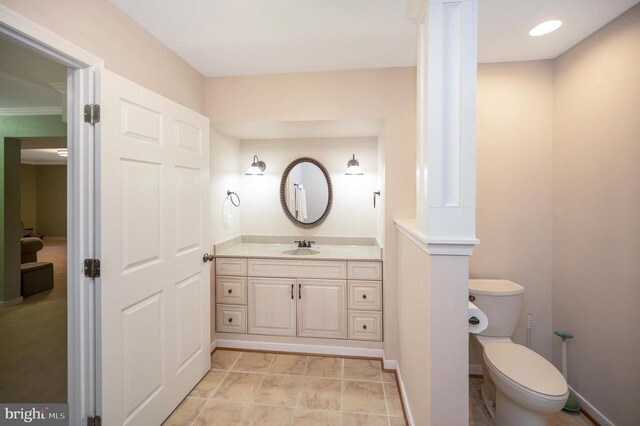 9920 Post Oak Rd, Spotsylvania, VA 22551 - bathroom with toilet and vanity