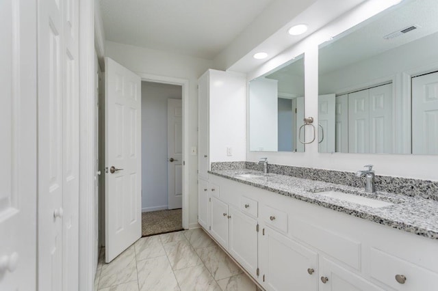 bathroom with vanity