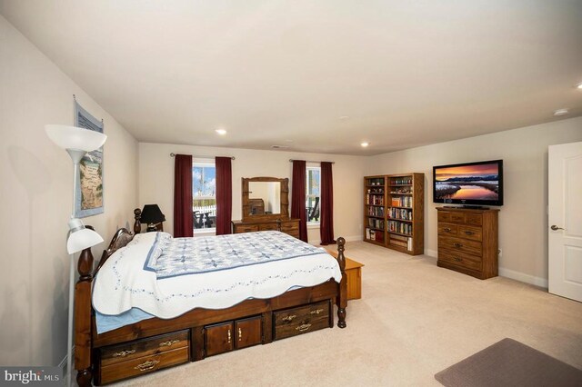 9822 White Oak Swamp Ct, Fredericksburg, VA 22407 - bedroom featuring recessed lighting, carpet floors, and baseboards