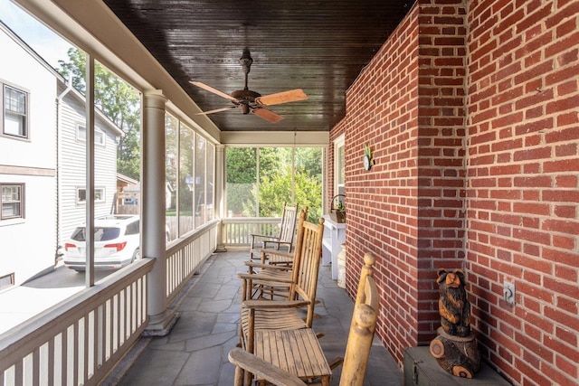222 Grattan St E, Harrisonburg, VA 22801 - sunroom / solarium with ceiling fan
