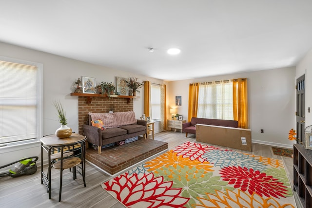 93 Eidson Creek Rd, Staunton, VA 24401 - living room featuring wood finished floors and baseboards