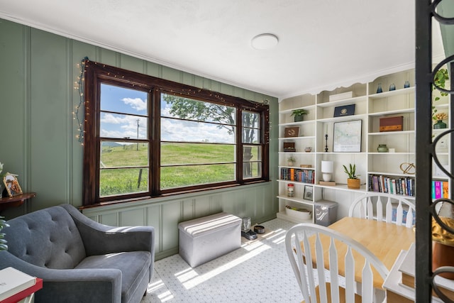 93 Eidson Creek Rd, Staunton, VA 24401 - living area featuring a decorative wall and ornamental molding