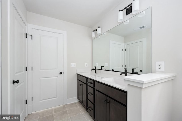 Old Lawyers Rd, Unionville, VA 22567 - full bathroom with double vanity, baseboards, and tile patterned floors