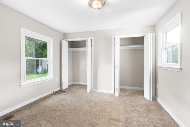 308 Virginia Ave, Mineral, VA 23117 - unfurnished bedroom featuring two closets and carpet