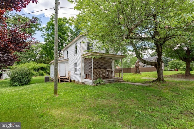 308 Virginia Ave, Mineral, VA 23117 - view of green lawn with entry steps