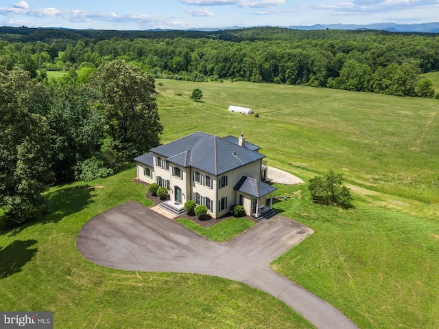 5442 Ellett Ln, Rixeyville, VA 22737 - aerial view of property and surrounding area featuring a forest