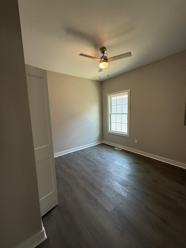 1526 2nd St, Waynesboro, VA 22980 - unfurnished room featuring ceiling fan and dark wood-style floors