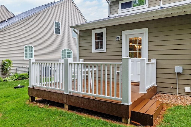 117 Villa View Dr, Staunton, VA 24401 - deck with a lawn