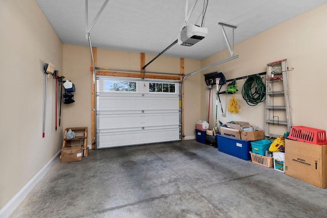 117 Villa View Dr, Staunton, VA 24401 - garage featuring a garage door opener and baseboards