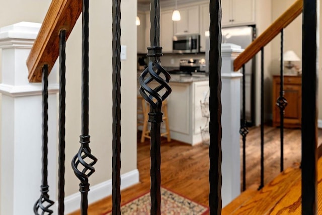 117 Villa View Dr, Staunton, VA 24401 - stairs with wood finished floors