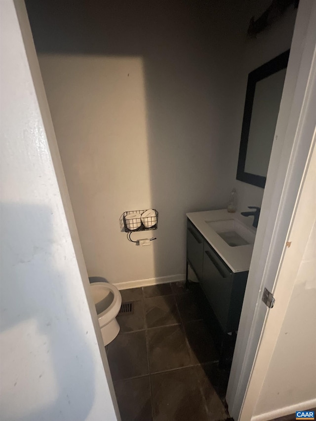 3133 Burnley Station Rd, Barboursville, VA 22923 - bathroom featuring vanity, toilet, and tile patterned flooring