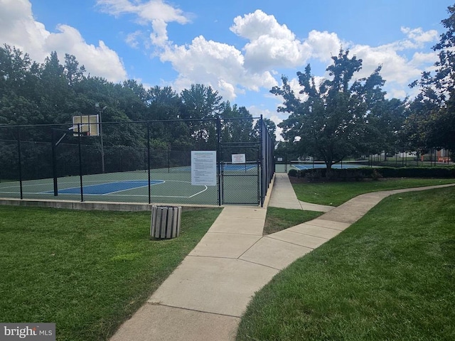 6224 Hot Spring Ln, Fredericksburg, VA 22407 - view of basketball court with community basketball court and a gate