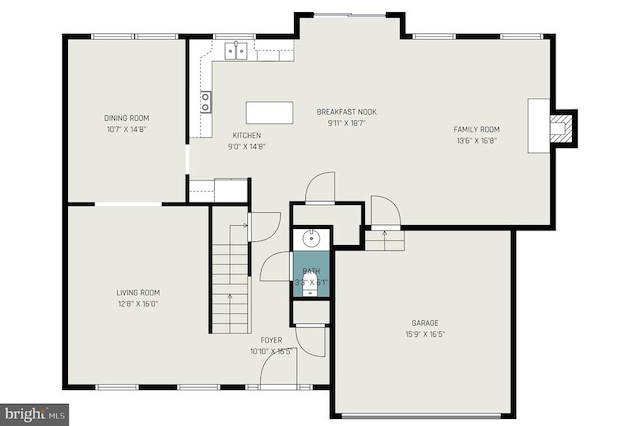 6224 Hot Spring Ln, Fredericksburg, VA 22407 - view of home floor plan